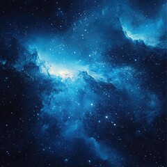 Beautiful Blue Galaxy Background