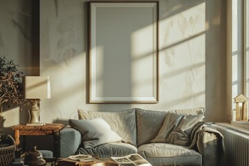 A cozy living room with various furniture pieces and a window