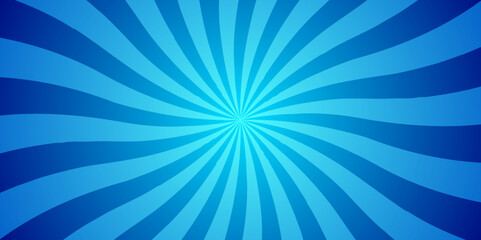 Vector Minimal sunrise radiate striped geometric circle light blue sunburst ray vector backdrop texture background. abstract blue sunburst and starburst retro poster shine spiral template design.