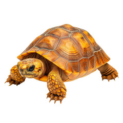 Obraz premium cute turtle looking isolated on white