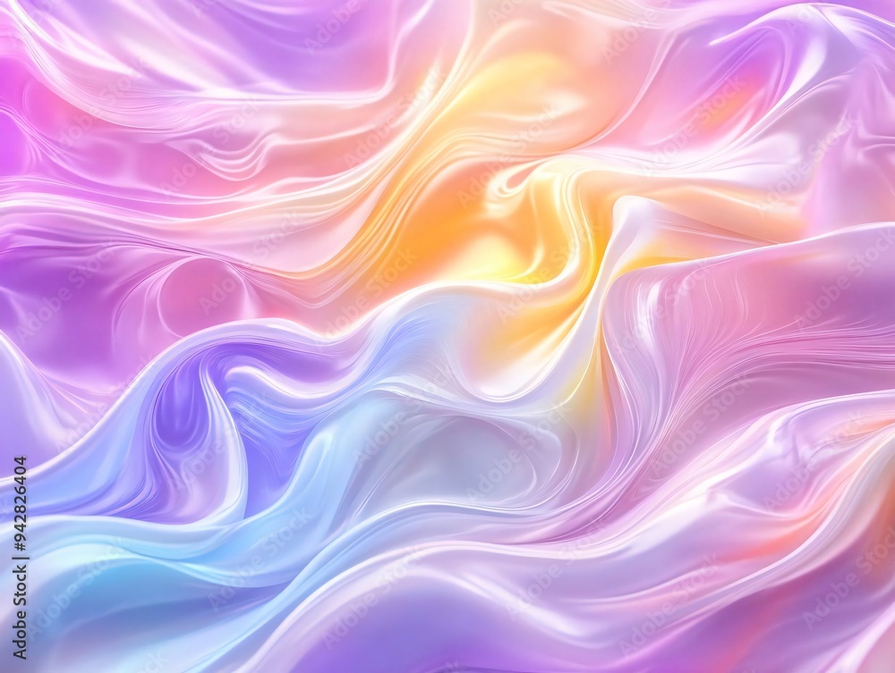 Poster a vibrant and colorful abstract background with flowing waves, perfect for creative projects and art