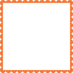 Obraz premium Scalloped Frame Edge Background