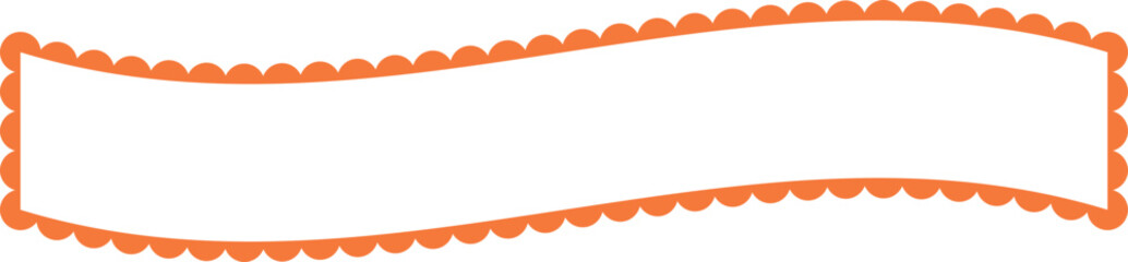 Obraz premium Scalloped Frame Edge Background