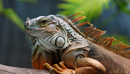 Fototapeta premium Reptile animal lizard iguana
