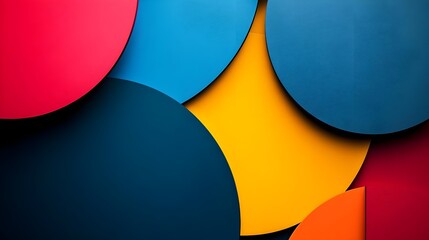 Abstract Colorful Circles Background, Modern Design Texture