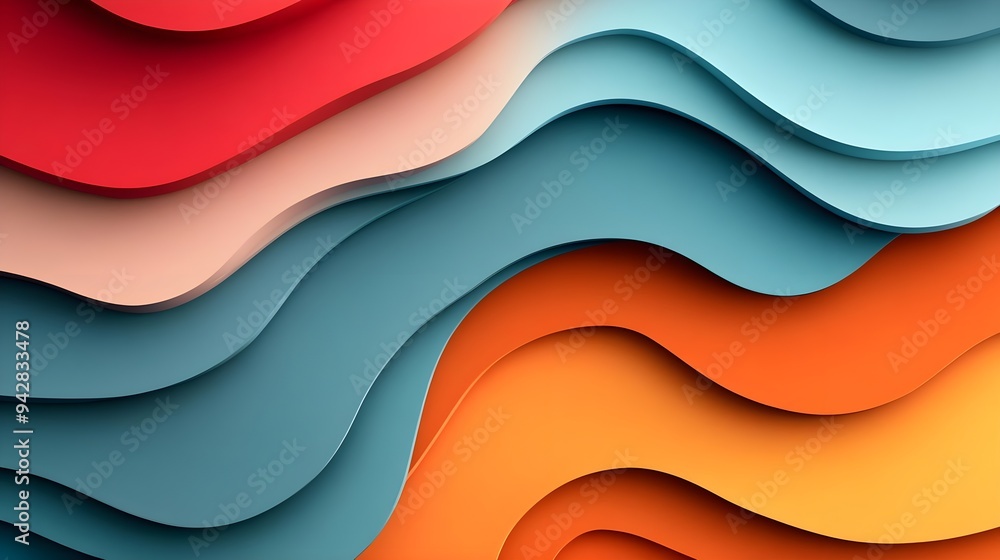 Aufkleber abstract colorful waves background texture design