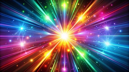 Naklejka premium Dynamic glow effect pulsating with vibrant colors