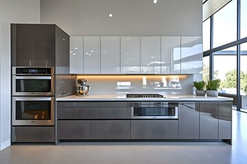 Modern Kitchen Interior Design with Sleek Appliances
