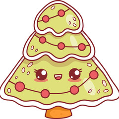 Christmas gingerbread tree