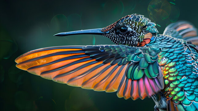 A humming buird in gungle,, Hummingbird in the Jungle, Jungle Hummingbird in Action

