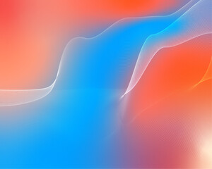 Abstract Wave Gradient Background with Blue and Orange Colors – Modern Geometric Design for Digital and Print Use.
