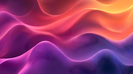 Obraz premium Abstract Purple and Orange Gradient Waves Background