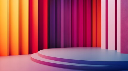 Colorful Abstract Background with Geometric Shapes