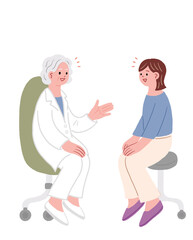 フラットデザインの人物イラスト