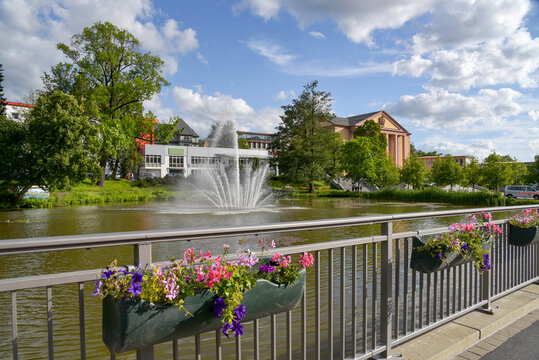 Herrenteich in der Stadt Suhl / Th&uuml;ringen