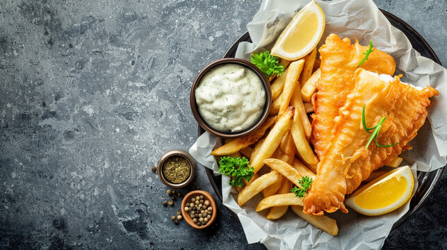  chips with lemon and souces