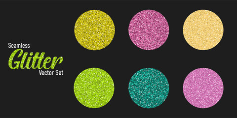 Set glitter texture christmas background.
