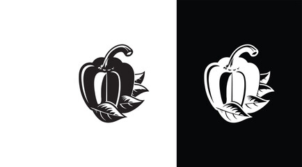 Capsicum vector icon.