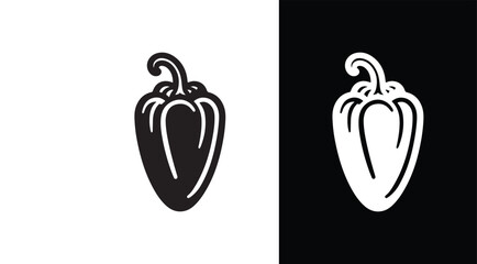 Dates fruits victor icon with black and white background.