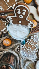 Christmas gingerbread cookies