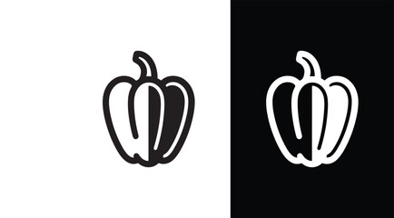 Capsicum vector icon.
