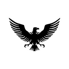 Eagle icon. Bald eagle logo. Eagle glyph. eagle silhouette