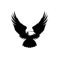 Eagle icon. Bald eagle logo. Eagle glyph. eagle silhouette