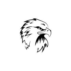 Fototapeta premium Eagle icon. Bald eagle logo. Eagle glyph. eagle silhouette