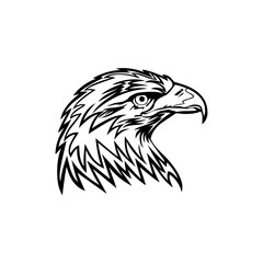 Eagle icon. Bald eagle logo. Eagle glyph. eagle silhouette