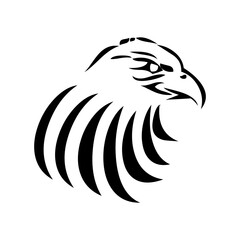 Eagle icon. Bald eagle logo. Eagle glyph. eagle silhouette