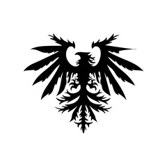 Eagle icon. Bald eagle logo. Eagle glyph. eagle silhouette