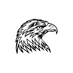 Eagle icon. Bald eagle logo. Eagle glyph. eagle silhouette