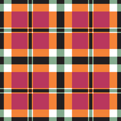 Pink Green Scottish Tartan Plaid Fabric Textile Pattern