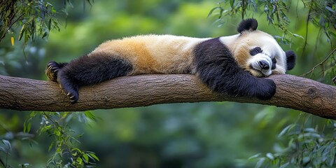 panda in tree