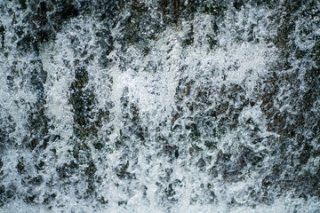 Blue ocean water waves splashing