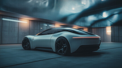Obraz premium electric car