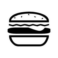 Fast food icon. fast food silhouette