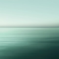 Fototapeta premium Abstract Minimalist Ocean Water Surface Background - Teal Green Waves Texture