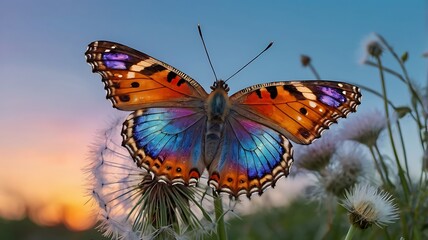 Obraz premium butterfly on grass