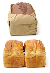 bread on white background