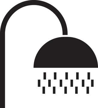 recommend clip art: Shower Head vector for Adverts. Suitable for books, stores, shops. Taking bath shower icon sign. Bathroom shower pictogram symbol in trendy black fill style isolated on transparent background.