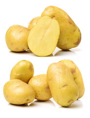 New potato isolated on white background 