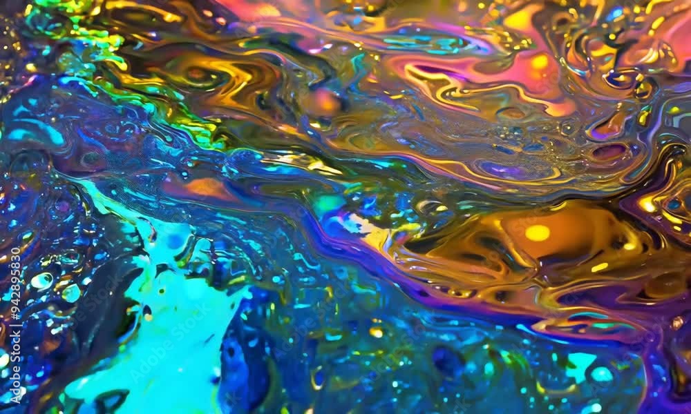 Aufkleber explore the mesmerizing dance of vibrant colors in a swirling abstract masterpiece captured under so