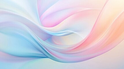 Obraz premium A colorful, flowing wave of pink, blue, and yellow. The colors are vibrant and the wave appears to be moving