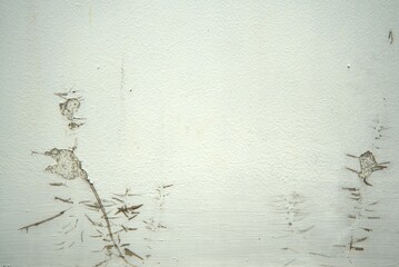 Abstract grunge wall with paint peeling off over time due to weather and mold