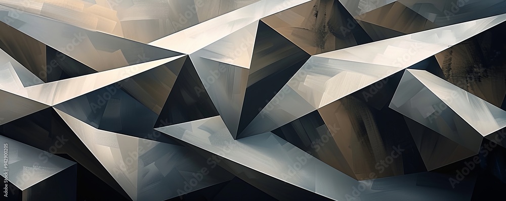 Fototapete overlapping geometric forms create a dynamic and engaging visual experience.