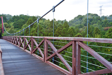 Hibikibashi Bridge in Takasaki city, Gunma prefecture, Kanto, Japan.