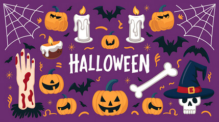 halloween set background