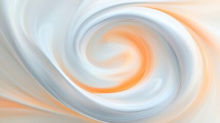 A swirl of white and orange colors. The orange color is dominant. The white color is also present in the background