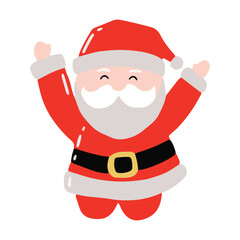 cartoon character santa claus variant gesture and activity. sticker santa claus